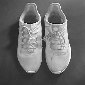 Adidas running shoes.